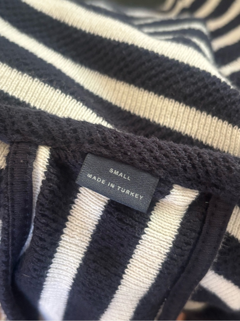 Anthropologie Black & White Striped Halter Tank - Picture 5 of 6